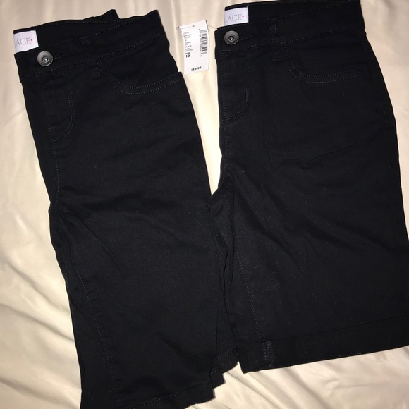 2 Children’s Place shorts, black size 10 - Picture 2 of 7